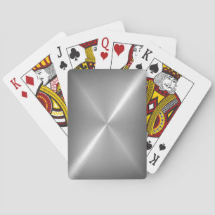 Platinum Stainless Shiny Metal Poker Cards