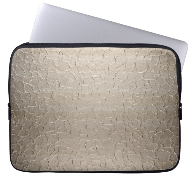 Platinum Stainless Steel Metal Laptop Sleeve (Front)