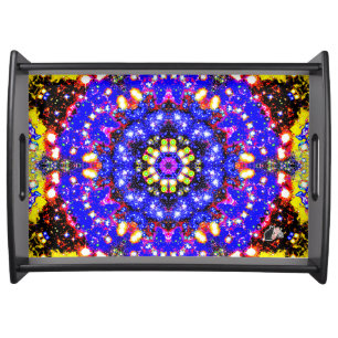 Platinum Stellar Kaleid Serving Tray