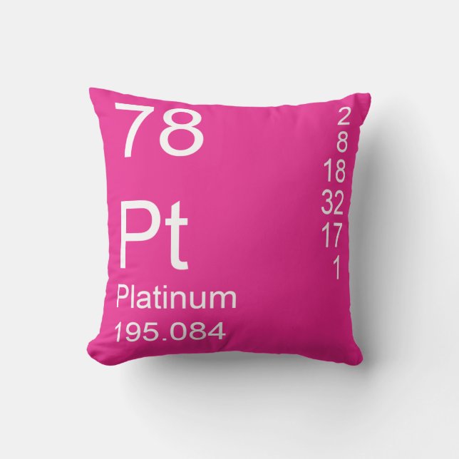 Platinum Throw Pillow (Front)