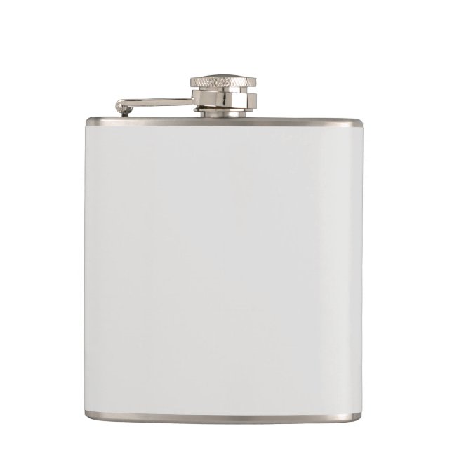 Platinum Upscale Solid Color Hip Flask (Front)