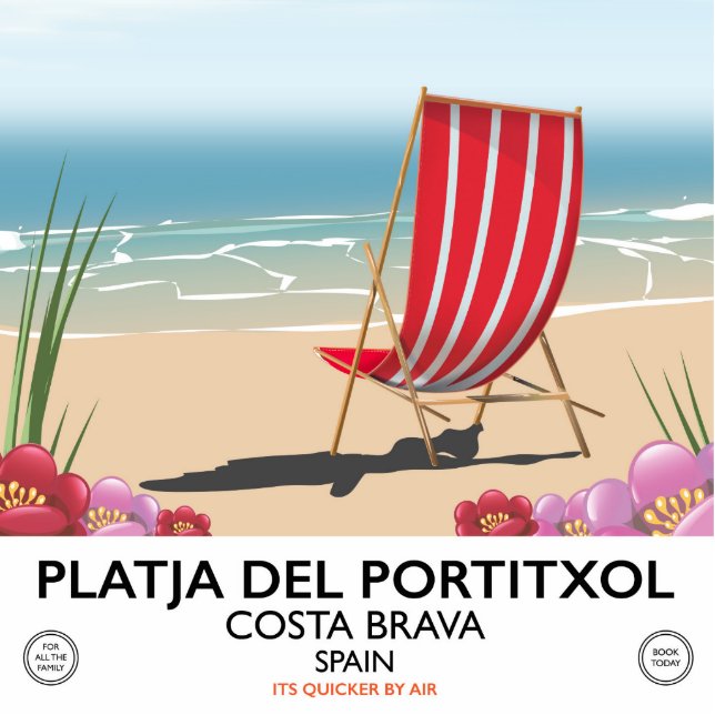 Platja del Portitxol, Costa Brava, Spain Cutout (Front)