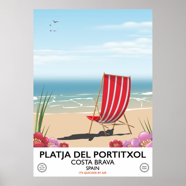 Platja del Portitxol, Costa Brava, Spain Poster (Front)