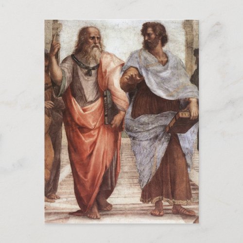 Plato and Aristotle Postcard