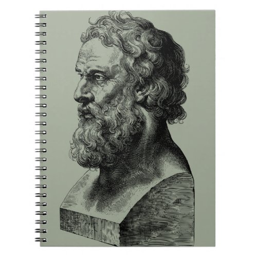 Plato Bust plato philosophy Illustration Notebook