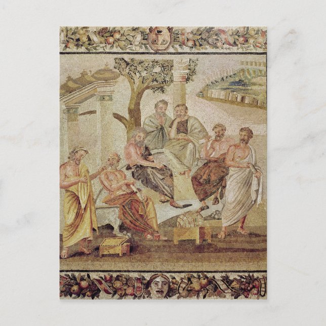Plato Conversing with his Pupils Postcard (Front)