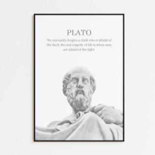 Plato inspirational quote Poster