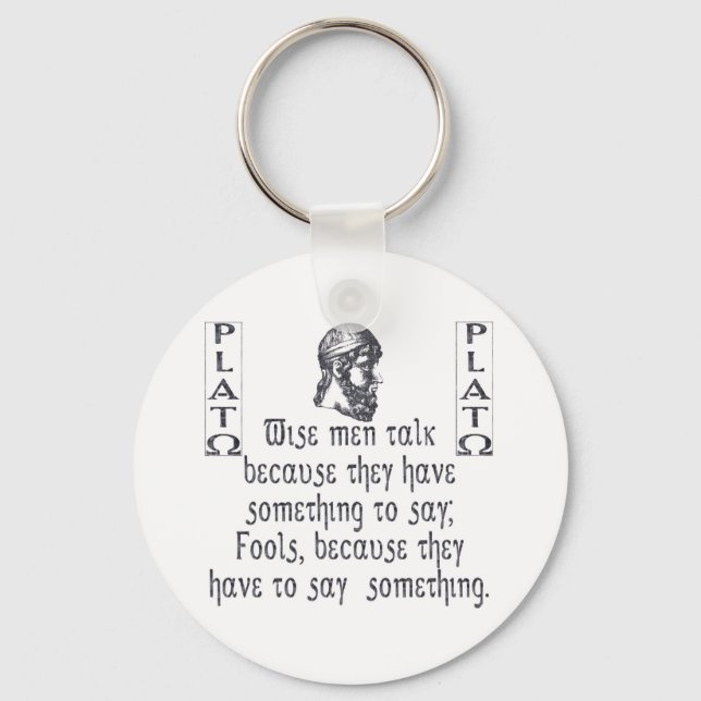 Plato Keychain (Front)