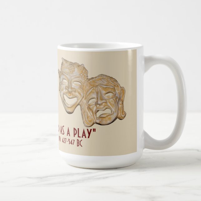 Plato Mug with humorous quote (Right)