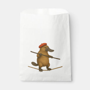 Plato platypus tightrope walker favor bag