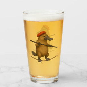 Plato platypus tightrope walker glass