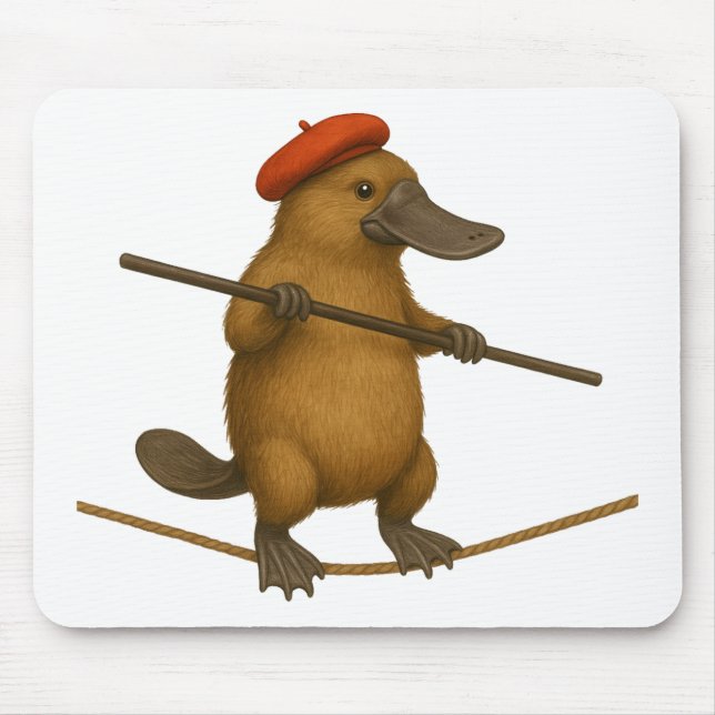 Plato platypus tightrope walker mouse pad (Front)