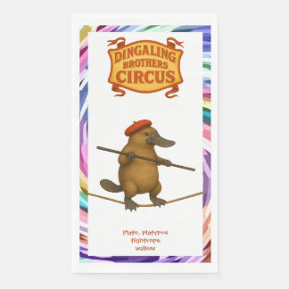 Plato platypus tightrope walker paper guest towels