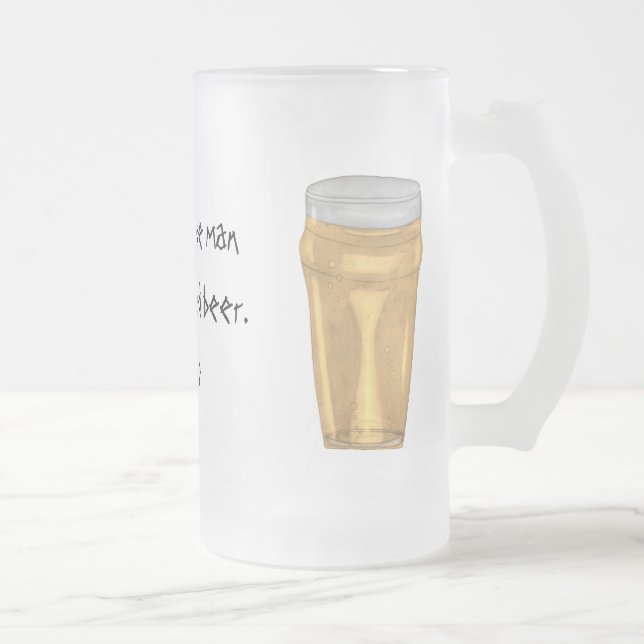 Plato Quote Beer Mug (Right)