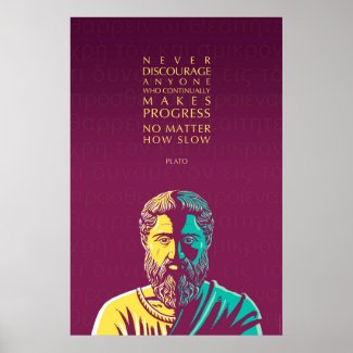 Plato quote: Progress Poster