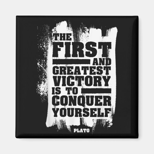 Plato Stoic Mindfulness Quote Stoicism Philosophy  Magnet (Front)