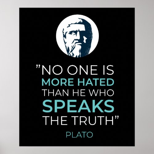 Plato Truth Philosophy Quote Poster