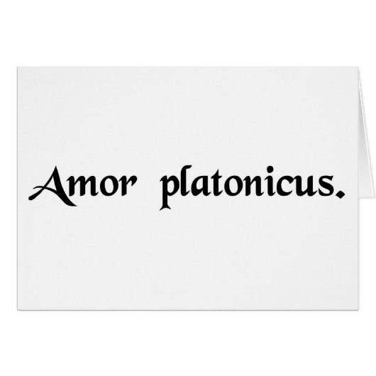 Platonic love cards (Front Horizontal)