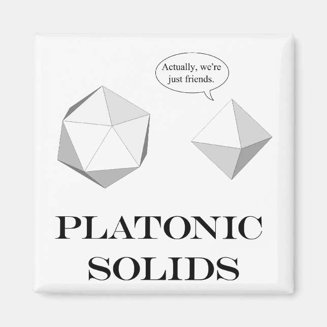 Platonic Solids magnet (Front)