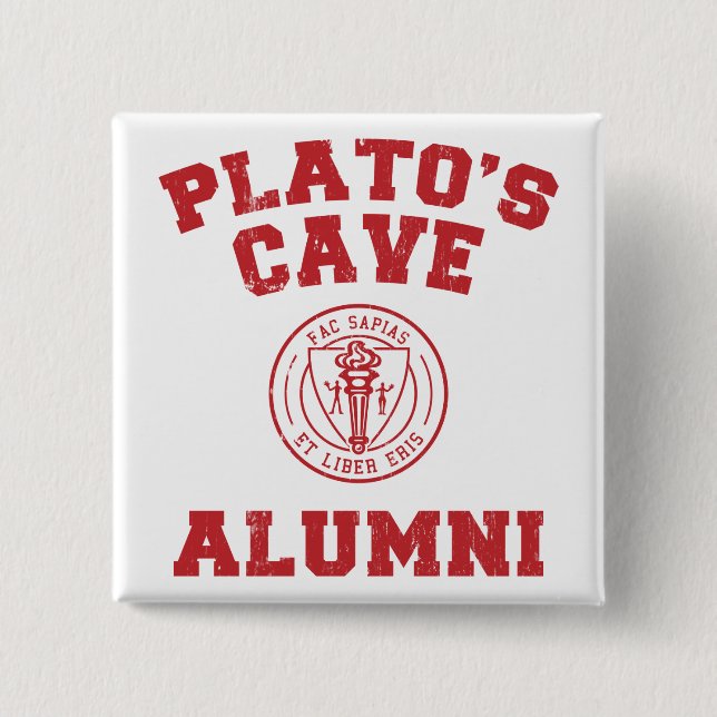 Plato's Cave Alumni Button (Front)