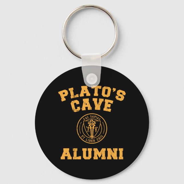 Plato's Cave Alumni Keychain (Front)