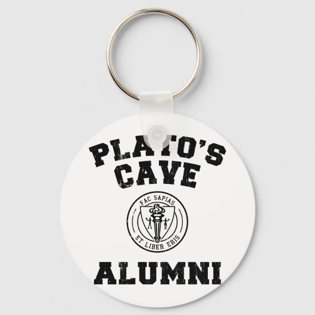 Plato's Cave Alumni Keychain (Front)
