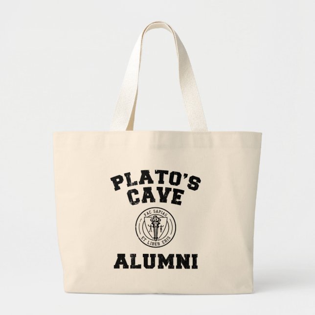 Plato's Cave Alumni Tote Bag (Front)