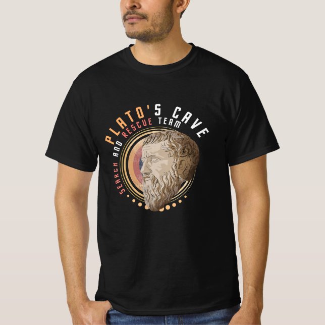 Plato's Cave Coin T-Shirt (Front)