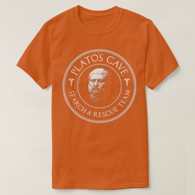 Platos Cave Rescue Team Philosophy Gift  T-Shirt (Design Front)