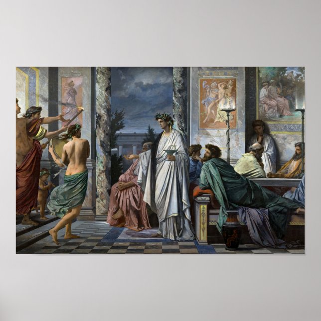 Plato's Symposium by Anselm Feuerbach Poster (Front)
