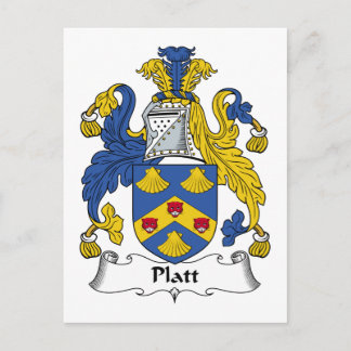 Platt Family Crest Postcard