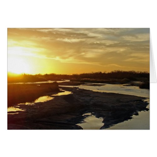 Platte River at Sunset All Occasions Greeting Card