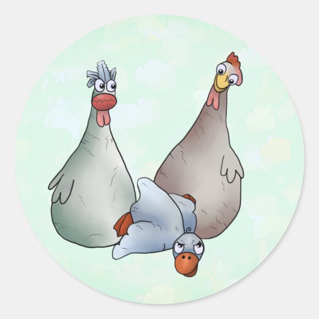 platter classic round sticker (Front)