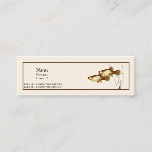 Customizable Platy Profile Card Business Cards