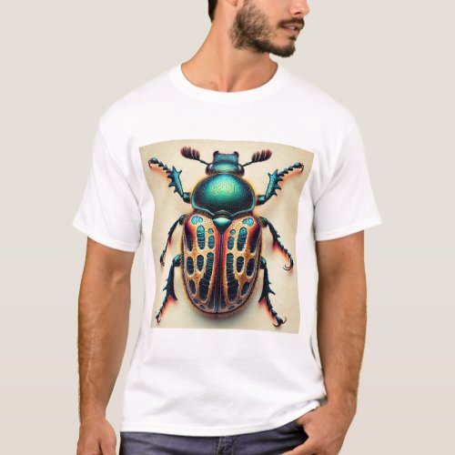 Platydema beetle 070724IREF101 _ Watercolor T_Shirt
