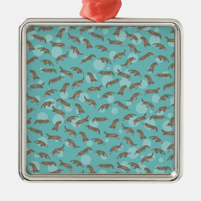 Platypus Australian Animal Metal Ornament (Front)