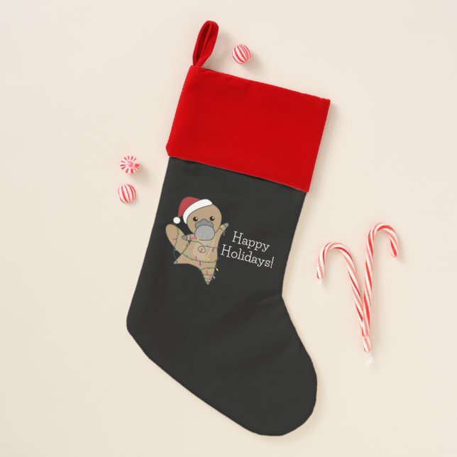 platypus Christmas Tabes Sweet Animals Christmas Stocking (Front)