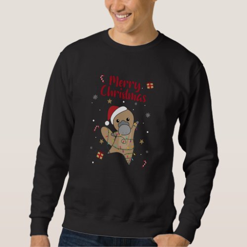 platypus Christmas Tabes Sweet Animals Sweatshirt