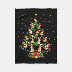Platypus Christmas Tee Gift Santa Hat Platypus Chr Fleece Blanket