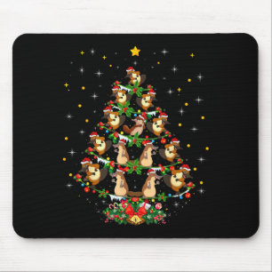 Platypus Christmas Tee Gift Santa Hat Platypus Chr Mouse Pad