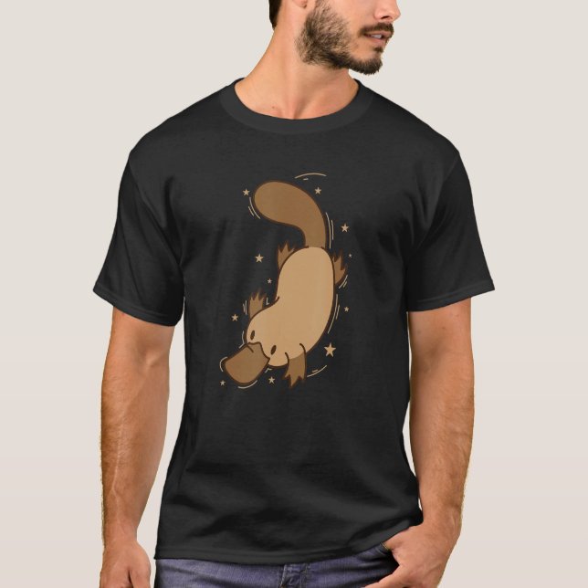 Platypus diving Australia T-Shirt (Front)