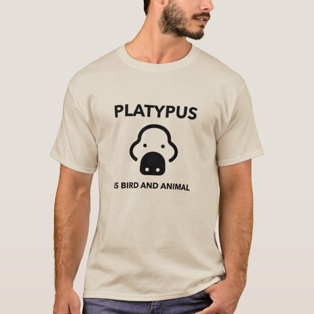 Platypus is Bird and Mammal Epic Animal Facts T-Shirt (Front)