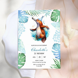 Platypus Kids Birthday Invitation