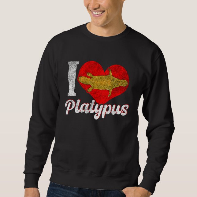Platypus Love Australia Australian Animal Sweatshirt (Front)