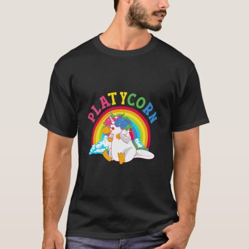 Platypus Magical Unicorn Vibrant Gift For Girls Wo T_Shirt