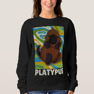 Platypus Mammals Australia Biology Wildlife Studen Sweatshirt