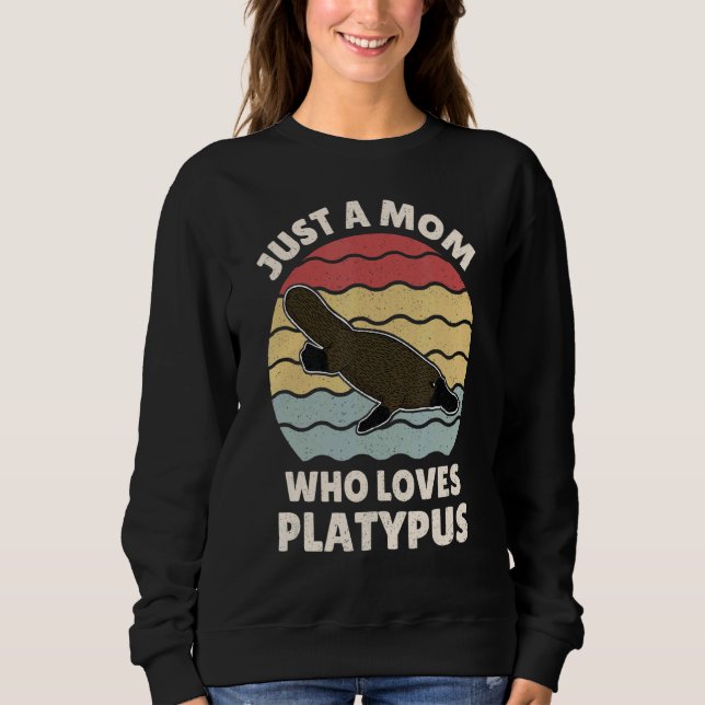 Platypus Mammals Australia Biology Wildlife Studen Sweatshirt (Front)
