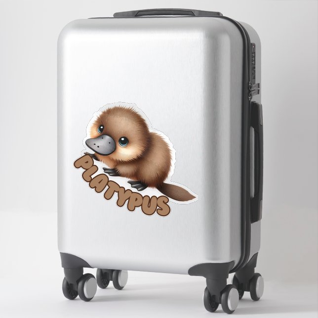 PLATYPUS - NURSERY STICKER (Suitcase)