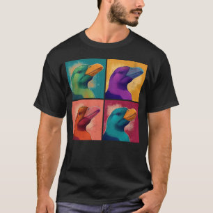 Platypus Pop Illustration Colorful Animal Women T-Shirt