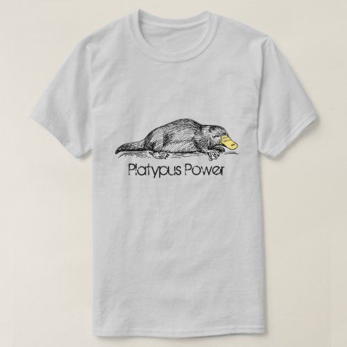 Platypus Power Australian Monotreme Individuality T_Shirt